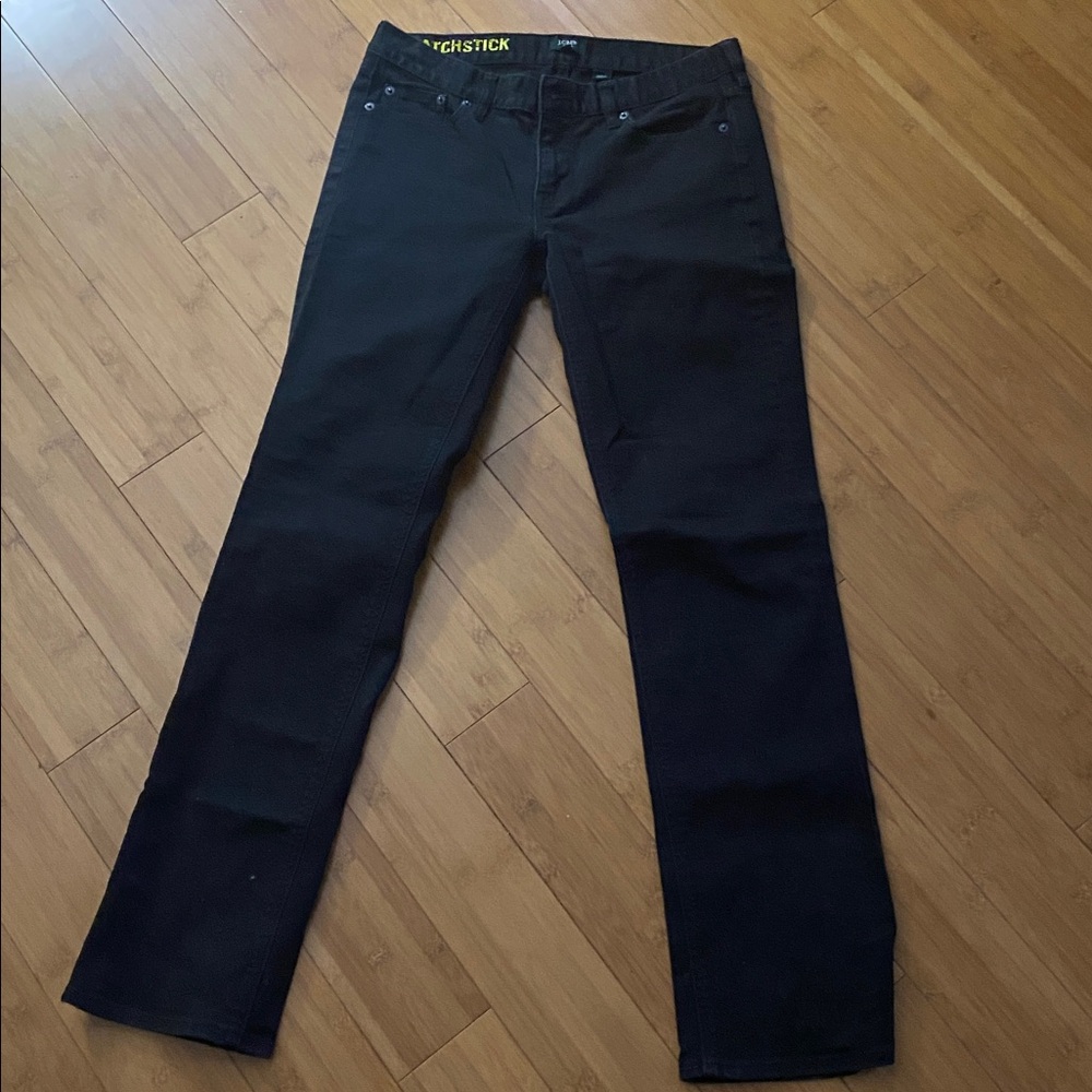 J crew black matchstick jeans